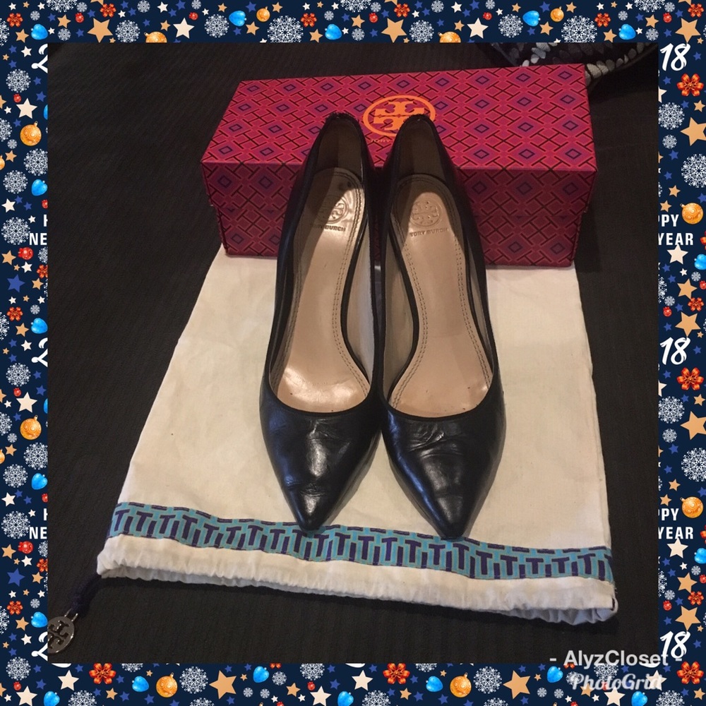 Tory Burch black heels